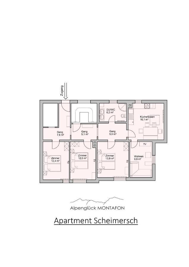 Apartamento Alpenglueck Montafon Sankt Gallenkirch Exterior foto